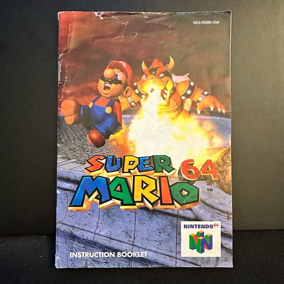 Super Mario 64 Game Cartridge with Manual Nintendo 64 Tested and Works - Picture 3 of 5